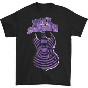 Purple Guitar Tour Tee Zakk Sabbath Rock Metal Graphic Fan Style T-Shirt  181